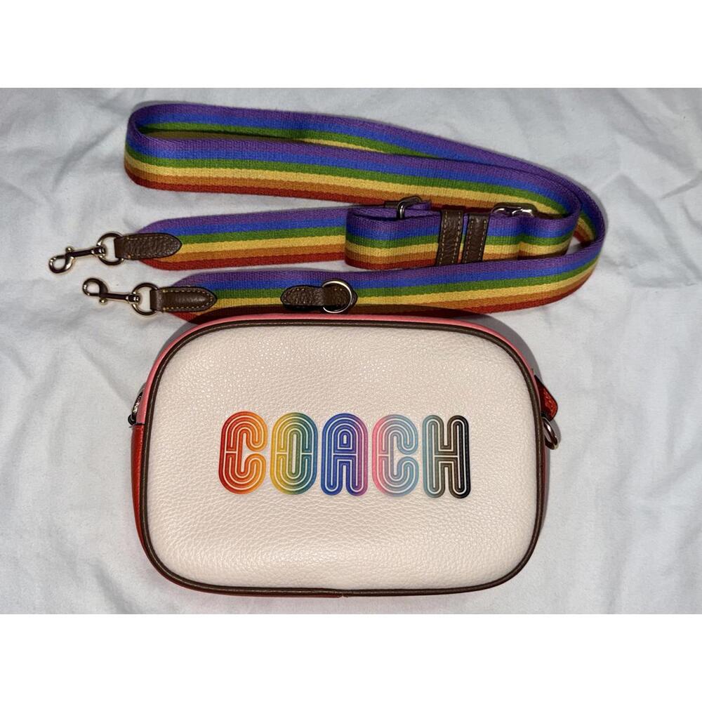 Coach Mini Jamie Camera Bag With Rainbow Coach